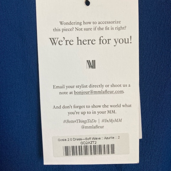 M.M. Lafleur The Gosia Dress in Soft Wave Azurite - Picture 9 of 11